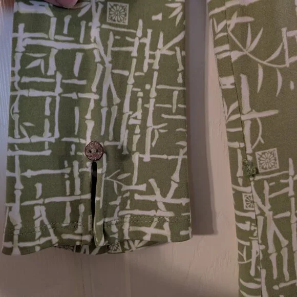 Vintage 90's Graff Wear Green Bamboo Dress by UM and Company - Picture 5 of 5